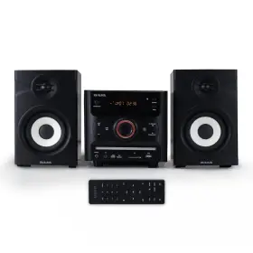 Aiwa 021331079886 60w Bluetooth Micro System With Bookshelf Speakers And Cd Player Fm Radi