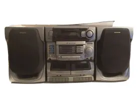 Ca-dwm935m Aiwa 3-cd Changer Radio Cassette Compact Disc Stereo System Mod. Ca-dw935m