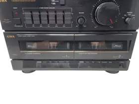 Px-e55 Aiwa Cx-33u Stereo System And Turntable Tape Radio Works No Speakers #3