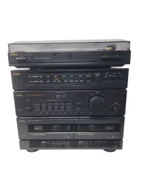 Px-e55 Aiwa Cx-33u Stereo System And Turntable Tape Radio Works No Speakers