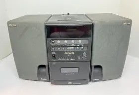 Cx-l7u Aiwa Digital Audio Compact Disc Stereo System With Sx-l7 Speakers Untested