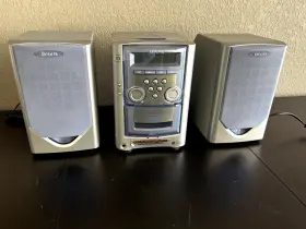 Cx-lm101k Aiwa Xr-m101 Mini Hifi System Cd/tape/am/fm Radio Aux In And Headphone Jack