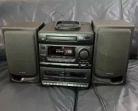 Cx-n2700u Aiwa Stereo Compact Disc Cassette Amfm Receiver W Speakers Work #2