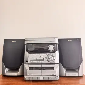 Cx-na111 Aiwa Digital Audio System - Cassette Radio Cd Changer No Remote Tested