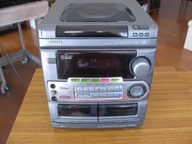 Cx-na50u Aiwa 3 Cd/dual Cassette Deck Stereo Receiver Unit Only Tested Working