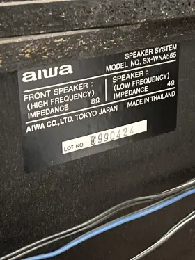 Cx-na555 Aiwa Compact Disc Stereo Cassette Speaker Super T-bass #2