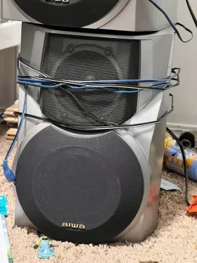 Cx-na555 Aiwa Compact Disc Stereo Cassette Speaker Super T-bass