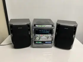 Cx-na707 Aiwa Vintage 3 Disc Karaoke Cassette Tested Working With Speakers