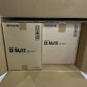 Cx-naj10 Aiwa Vtg Hifi Stereo System 3-cd Changer / Tape Deck Player See Video