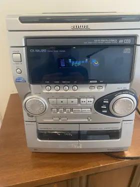 Cx-naj20u Aiwa Stereo System Cx - Naj20u No Speakers Cd / Tape Deck Player Read- Remote