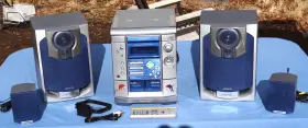 Cx-naj503u Aiwa Cx-naj503 Am/fm 3 Cd Changer Stereo System Cleaned Tested Works With Issue