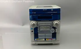 Cx-naj54 Aiwa Am/fm Radio 3-disc Cd Player Bookshelf Stereo Receiver - Untested