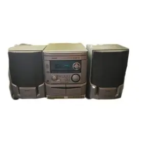 Cx-naji4 Aiwa Cd Stereo System Cassette Am/fm Speakers Work No Remote
