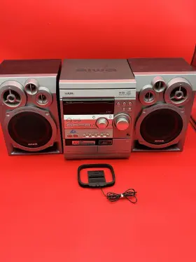 Cx-nd23u Aiwa Compact Stereo System Cd Cassette Tape Player Am Fm Radio Working