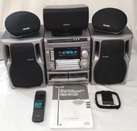 Cx-nmt520 Aiwa Cx-nmt70 Audio Surround System 3 Cd Changer Dual Cassette Player With Remote