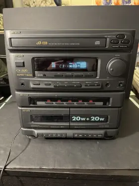 Cx-z670 Aiwa Super T-bass Stereo System 20w 3-cd Changer Tested No Remote
