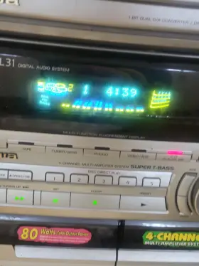 Cx-zl31u Aiwa Cx-zl31 Digital Audio System Cd Changer Dual Tape Deck Works Stereo Only #2