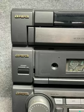 Cx-zr555u Aiwa Stereo Cassette Receiver 5-cd Disc Compact 90 W - For Parts #2