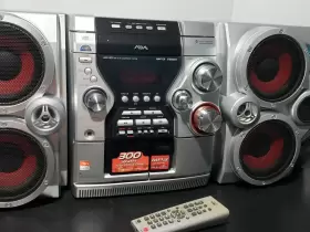 Jax-s5 Aiwa Jax- S5 3 Cd Changer Dual Tape Radio Aux Stereo System With Remote Nice #3