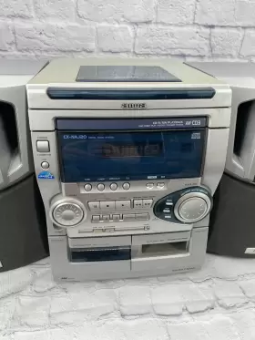 Naj20 Aiwa Stereo System Cx - Speakers Cd / Tape Deck Player Super T-bass #3