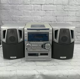 Naj20 Aiwa Stereo System Cx - Speakers Cd / Tape Deck Player Super T-bass