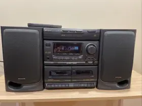 Nsx-3200 Aiwa Nsc-3200 Stereo Sound System Cd Changer Tape Cassette Player Radio Remote
