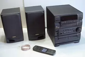 Nsx-3300 Aiwa Stereo Sound System Cd Changer Tape Cassette Player Radio Remote