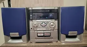 Nsx-aj205 Aiwa Digital Audio System. Cd Video/aux Dual Cassette Radio