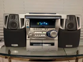 Nsx-aj22 Aiwa Compact Disc Stereo System 3 Tape Player/recorder Super Bass #3