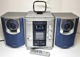 Nsx-aj310 Aiwa Digital Audio System Compact Disc Stereo Cassette Player #2