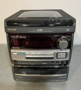 Nsx-av900 Aiwa 3-disc Stereo Cassette Digital Audio System Surround Sound #3