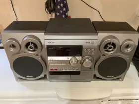 Nsx-d20 Aiwa Stereo Sound System Cd Changer Tape Cassette Player Not Working