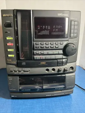 Nsx-v150m Aiwa Digital Audio System Karaoke 50 Disc Cd Player Stuck Not Working