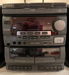 Nsx-v3000 Aiwa Digital Audio Stereo System Cd Changer Cassette Player Radio #2