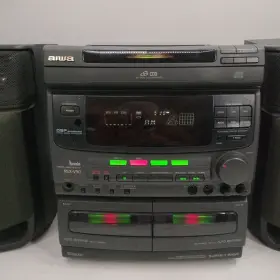 Nsx-v50u Aiwa Nsx-v50 Vintage Audio System 3cd Player Karaoke Radio Works Tape Cd Do Not #2