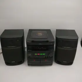Nsx-v50u Aiwa Nsx-v50 Vintage Audio System 3cd Player Karaoke Radio Works Tape Cd Do Not