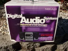 Aiwa Nxsa111 Vintage Digital Audio System 1999 3 Disc Dual Cassette Brand New