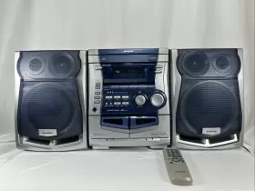 Nsx-aj300 Aiwa Sx-naj302 Fully Restored Compact Disc Stereo Cassette With Speakers/remote