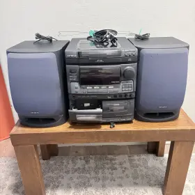 Aiwa Sx-v90 Digital Audio System 2 Cassette 3 Cd Tuner Karaoke Dolby Parts Only