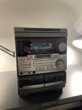 Xr-h33md Aiwa Stereo System Karaoke Vintage 3 Cd Changer Digital Audio Mij #2