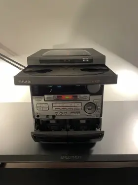 Xr-h33md Aiwa Stereo System Karaoke Vintage 3 Cd Changer Digital Audio Mij #3