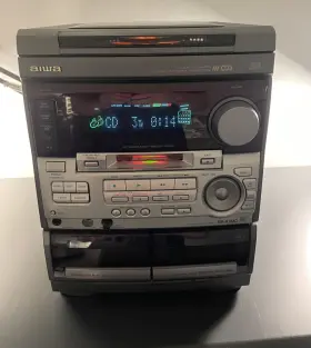 Xr-h33md Aiwa Stereo System Karaoke Vintage 3 Cd Changer Digital Audio Mij