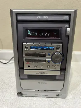 Xr-m150u Aiwa Cd/cassette Deck Stereo Receiver With Remote And Antenna - New Belts