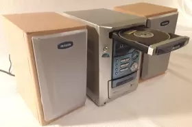 Xr-m191 Aiwa Compact Stereo System Cassette Cd Tuner Book Shelf Micro Fm Tested #2