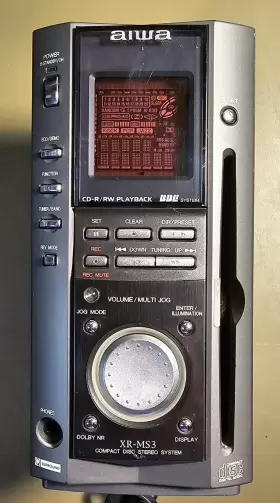 Xr-ms3u Aiwa Book Shelf Cd Stereo System #3