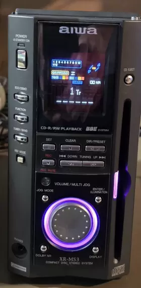 Xr-ms3u Aiwa Book Shelf Cd Stereo System