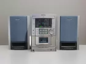 Xr-m33 Aiwa Xrm55 Stereo System Cd Player Bookshelf - Tested