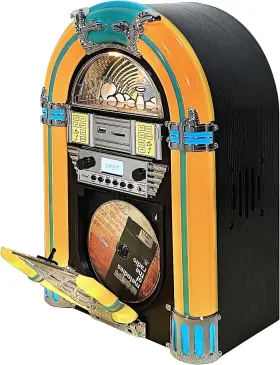 Audio 313090997991 Athena Mini Jukebox/tabletop Cd Player/bluetooth Speaker/radio/usb And Sd Card P #3