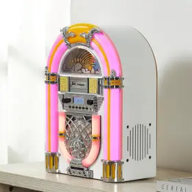 Ar04 Audio Athena Mini Jukebox/tabletop Cd Player/bluetooth Speaker/radio/usb And Sd Card P #3