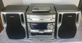 Cd2772 Audiovox Working 2000 5 Cd Changer Dual Cassette Am Fm Aux With Remote